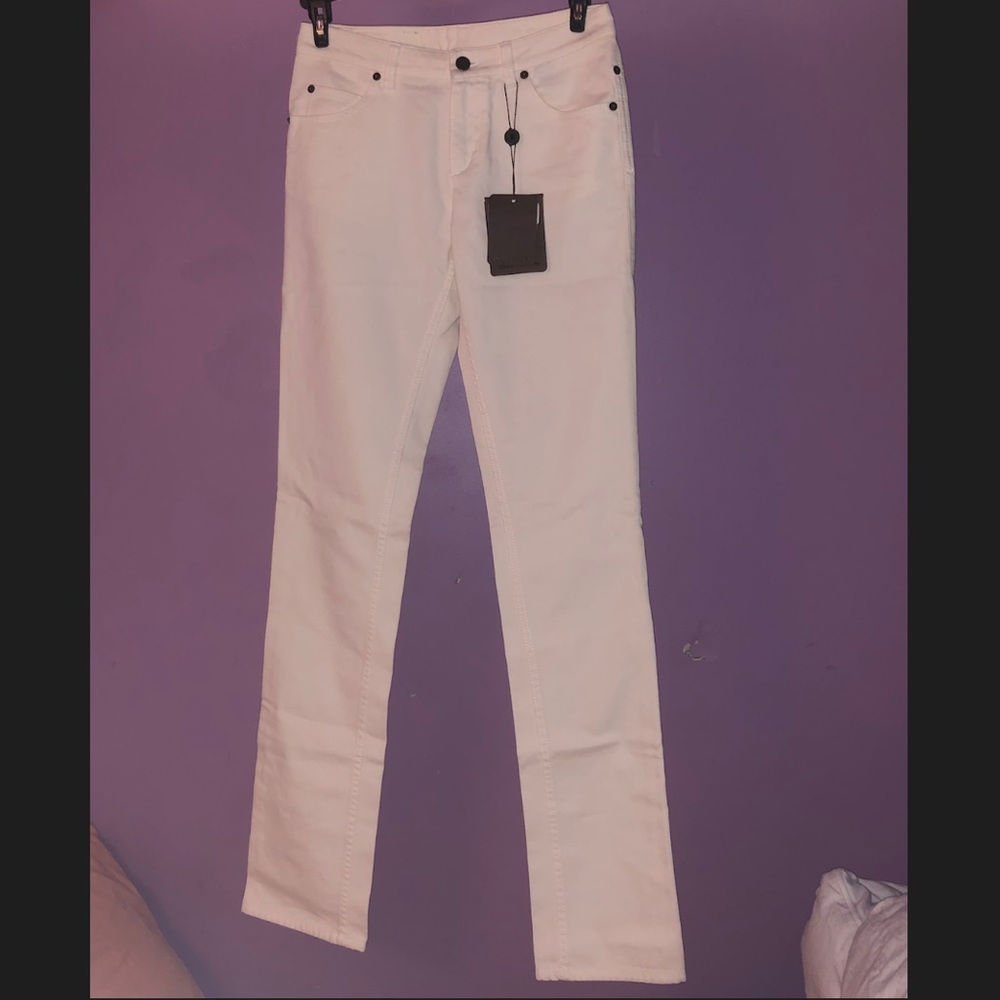 LOUIS VUITTON RTW-5 Pocket White Denim -Size 36 FR